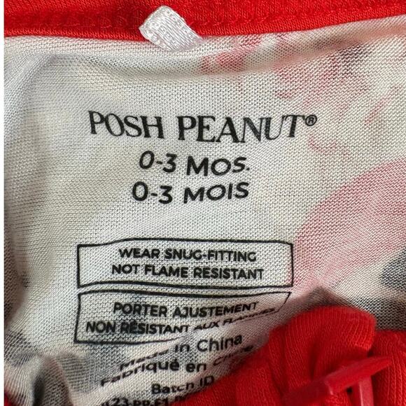 Posh Peanut Christmas Holiday Zippered Footie Pajamas 0-3 Months Set of (2) - Picture 4 of 4